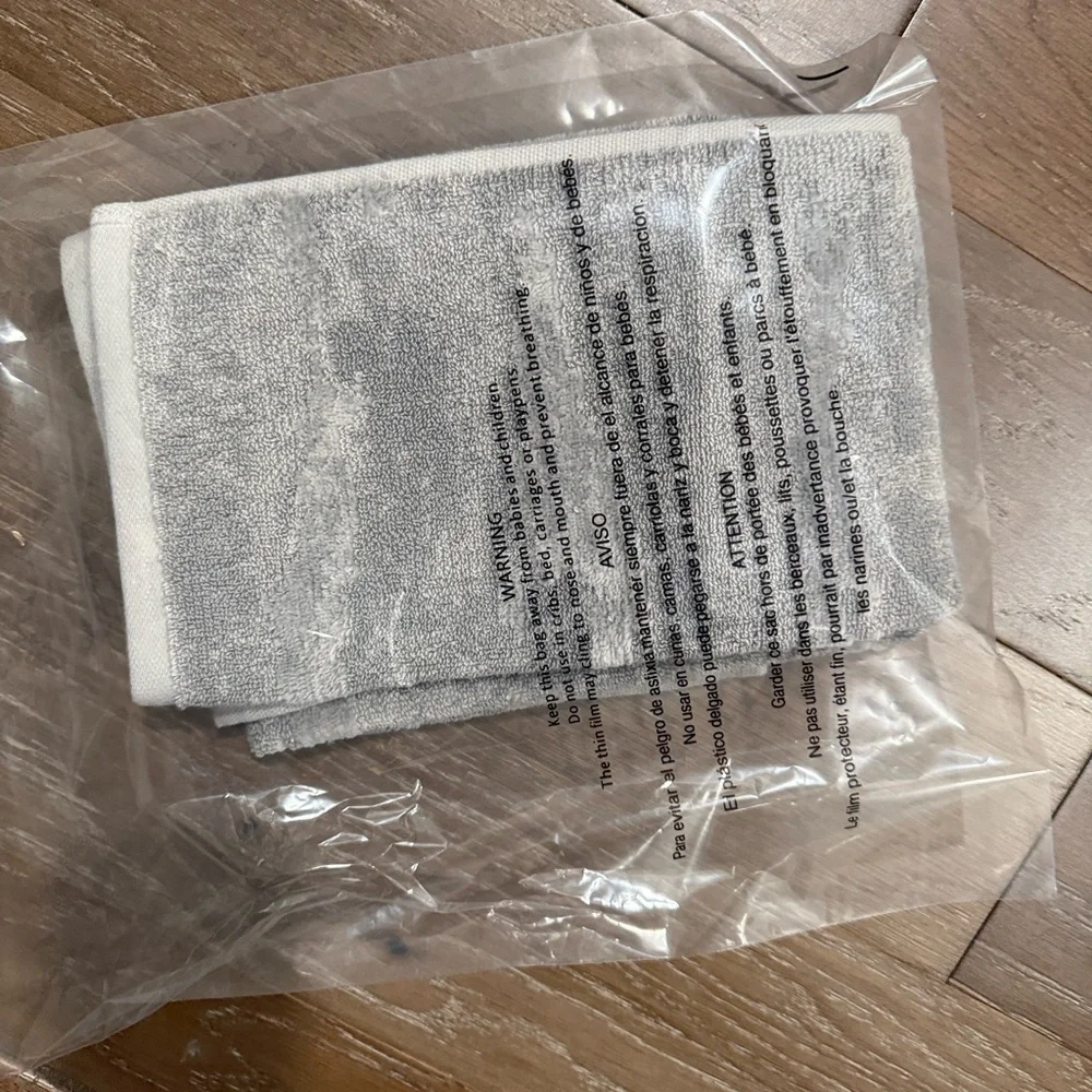 Hotel Collection Turkish Cotton Gray Hand Towel